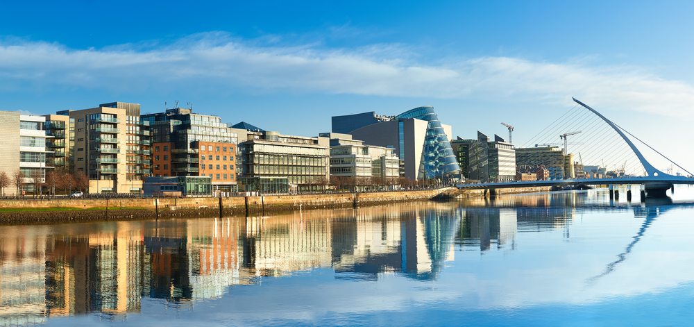 Dublin City centre where aircraft leasing companies are based