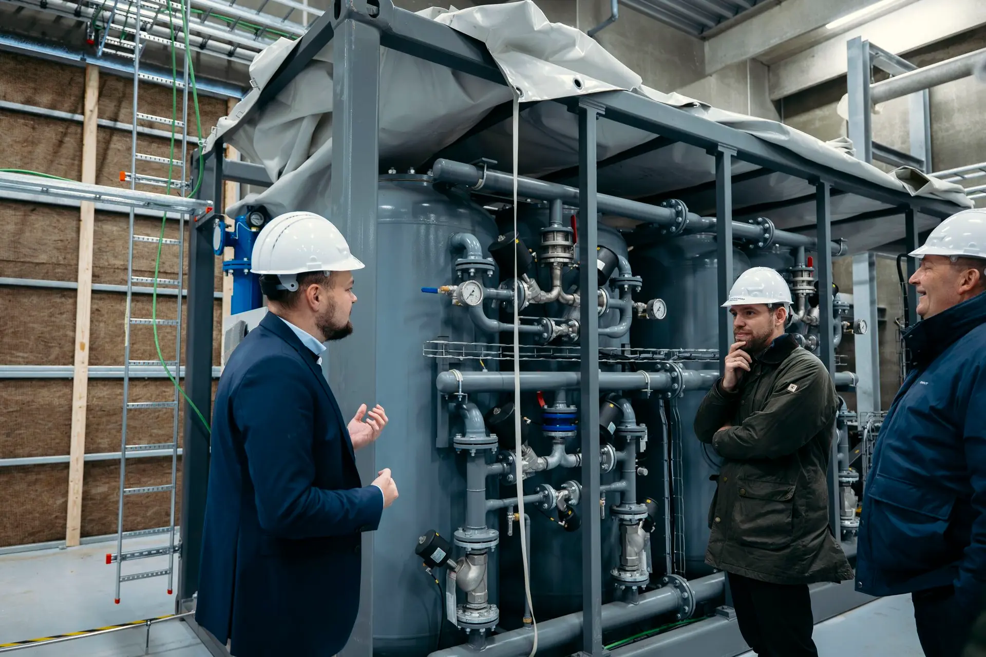 Produktionsanlæg til varmtvandsrejer ved Klimapark Ramme